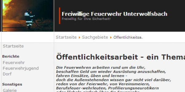 Unsere Startseite. Für Besucher unserer Homepage ein vertrautes Bild.