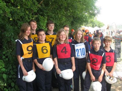 Die Bewerbsgruppe am Landeslager in Hürm, diesmal in Kooperation mit der FJ Raipoltenbach.