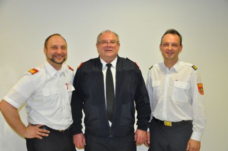 v.l.n.r: ABI Richard Berger, ABI Friedrich Brandstetter, BI Christian Pfeiffer; Foto: (ZVG) NÖ Feuerwehrtauchdienst / TG West