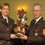 Für seine langjährigen Dienste als Leiter des Verwaltungsdienstes erhielt Franz Köberl den Dienstgrad Ehrenverwalter sowie eine Dankesurkunde und eine Florianistatue.