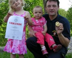 v.l.n.r.: Sabrina, Nadine und Christian Pfeiffer